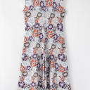  Kylee Floral Sleeveless Buttoned Wide Leg Jumpsuit