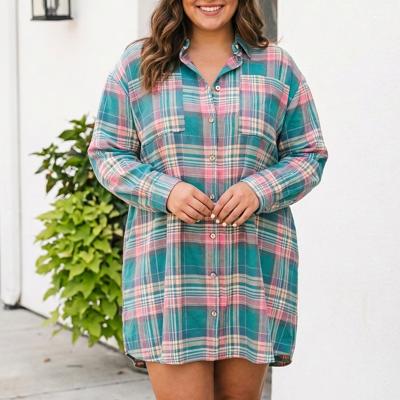 Kyleigh Shift Long Sleeve PLUS Dress