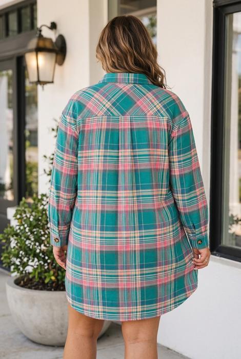 Kyleigh Shift Long Sleeve PLUS Dress