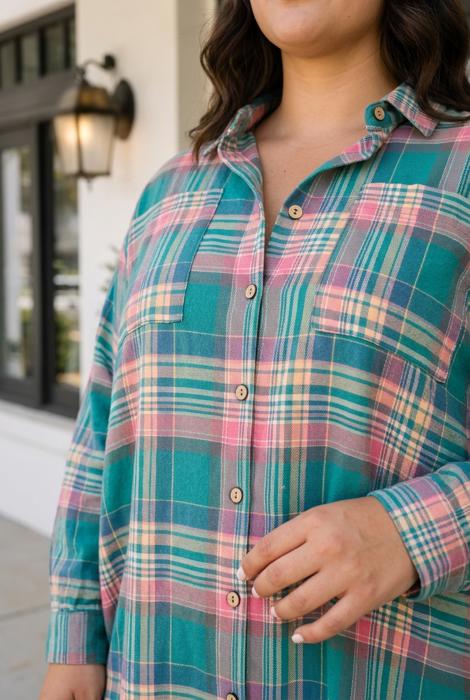 Kyleigh Shift Long Sleeve PLUS Dress