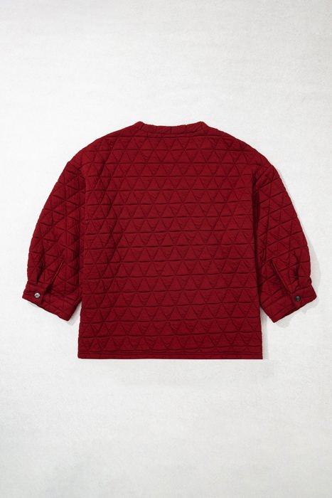 Laceee Adjustable Cuffs Shift PLUS Blouse