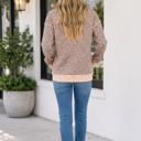  Laila Ribbed Cuffs Hem Sweatshirt