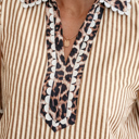  Laila Sleeve Patchwork Collar Blouse