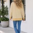  Lailah Block Trim Hem Long Sleeve Top