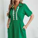  Lakelynn Short Sleeve Mini Dress