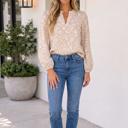  Lania Sleeve Casual Blouse Long Sleeve Top