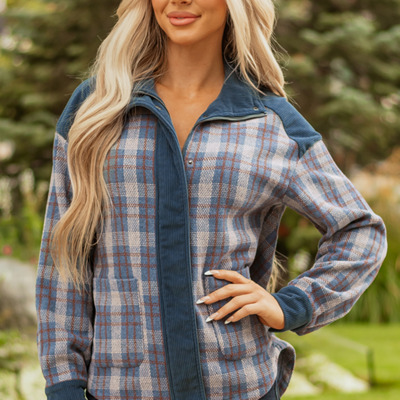 Latara Zip Up Snap Jacket
