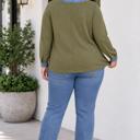  Laurah Oversized Fit Blouse Long Sleeve PLUS Top