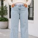 Beau Blue 2X Laurel Paneling Loose Fit PLUS Jeans