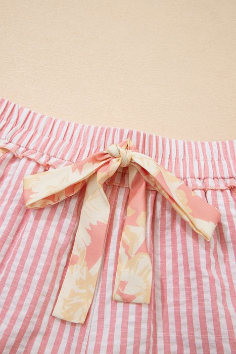 Laurel Striped Casual Shorts