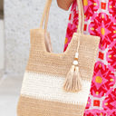  Layla Tassel Decor tote Bag