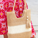  Layla Tassel Decor tote Bag