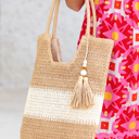  Layla Tassel Decor tote Bag
