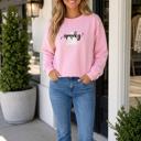  Lea Ghost Halloween Graphic Sweatshirt