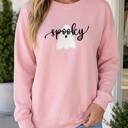  Lea Ghost Halloween Graphic Sweatshirt