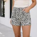 Black Size 6 Lee Print Overlap Shorts