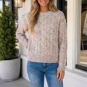 Multicolour XL Leena Sleeve Confetti Sweater Long Sleeve Top
