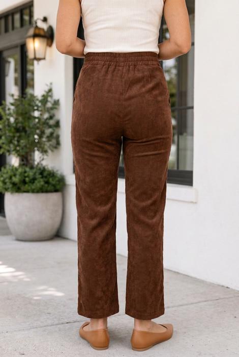 Leighton Ankle Length Corduroy Pants