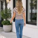 Leilani Detail Short Sleeve Sweater