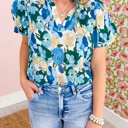  Leilani Short Puff Sleeve Blouse