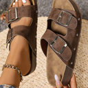  Leona Faux Suede Platform Slippers