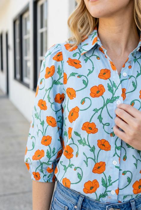 Leslie Sleeve Down Casual Shirt