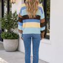  Lexee Block Striped Relaxed Sweater