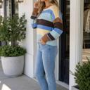  Lexee Block Striped Relaxed Sweater