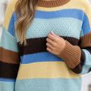  Lexee Block Striped Relaxed Sweater