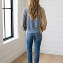  Lexie Casual Shift Pullover Long Sleeve Top