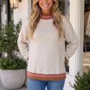 Gray Small Liana Sleeve Loose Fit Sweatshirt