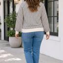  Lidia Contrast Collared PLUS Pullover