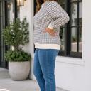  Lidia Contrast Collared PLUS Pullover