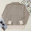  Lidia Contrast Collared PLUS Pullover