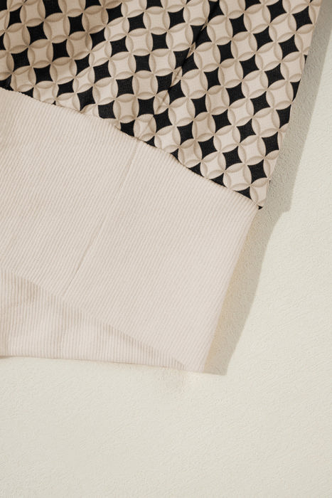 Lidia Contrast Collared PLUS Pullover