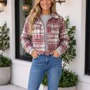 Red Small Lidiah Sleeve Vintage Shift Jacket