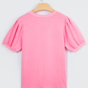  Lilah Short Puff Sleeve Blouse