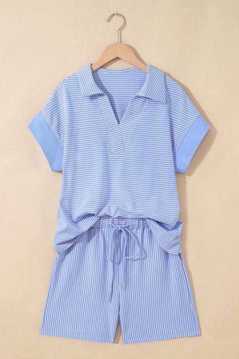 Lilian Dolman Sleeve Polo Shirt Set