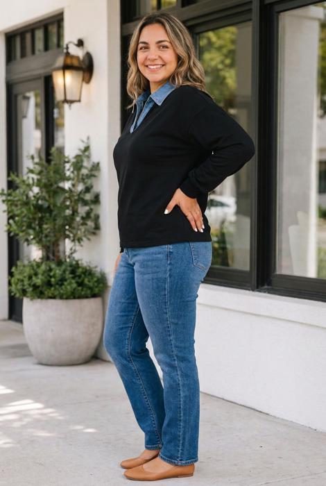 Lilian Long Sleeve Blouse Long Sleeve PLUS Top