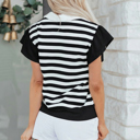  Lilith Ruffled Short Sleeve Blouse