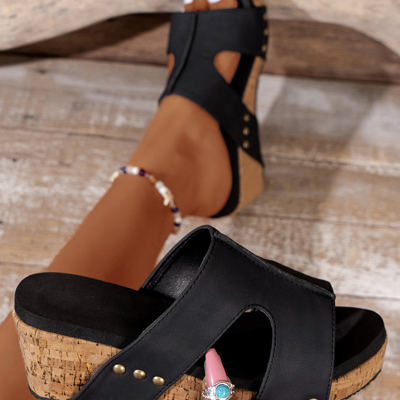 Lillian On Wedge Slippers