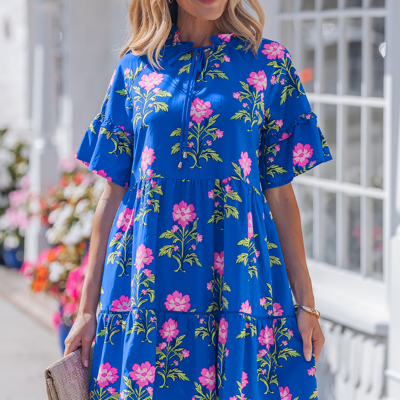 Lillian Sleeve Loose Flower Dress