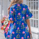  Lillian Sleeve Loose Flower Dress