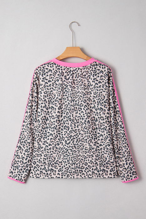 Lilliana Varsity Stripe Detail Long Sleeve Top