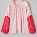  Lilly Plus Size Floral Long Sleeve Blouse
