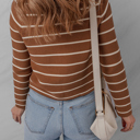 Lilly Striped Knit Cardigan Sweater