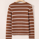  Lilly Striped Knit Cardigan Sweater