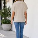  Lilly Zipper Knit High Sweater