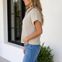  Lilly Zipper Knit High Sweater