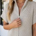  Lilly Zipper Knit High Sweater
